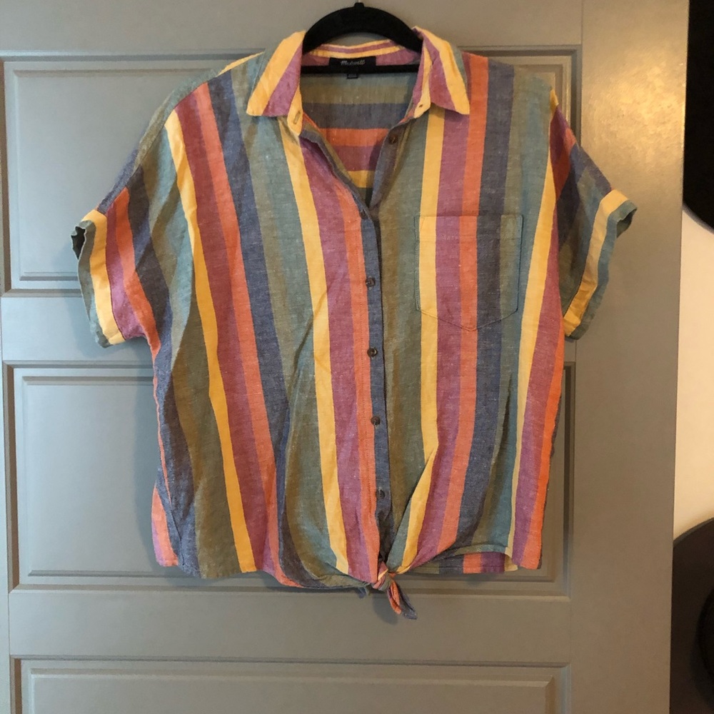 Madewell Rainbow Striped Top